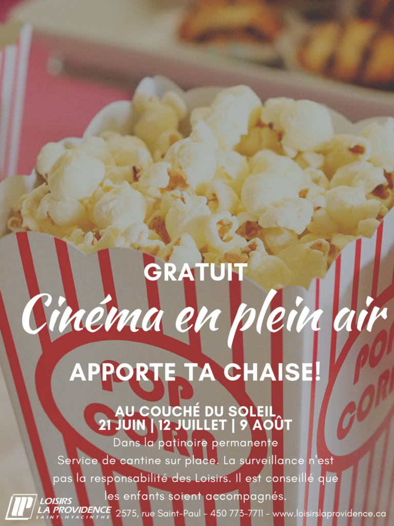 Cinéma en plein air général 2019 Cinéma en plein air général 2019