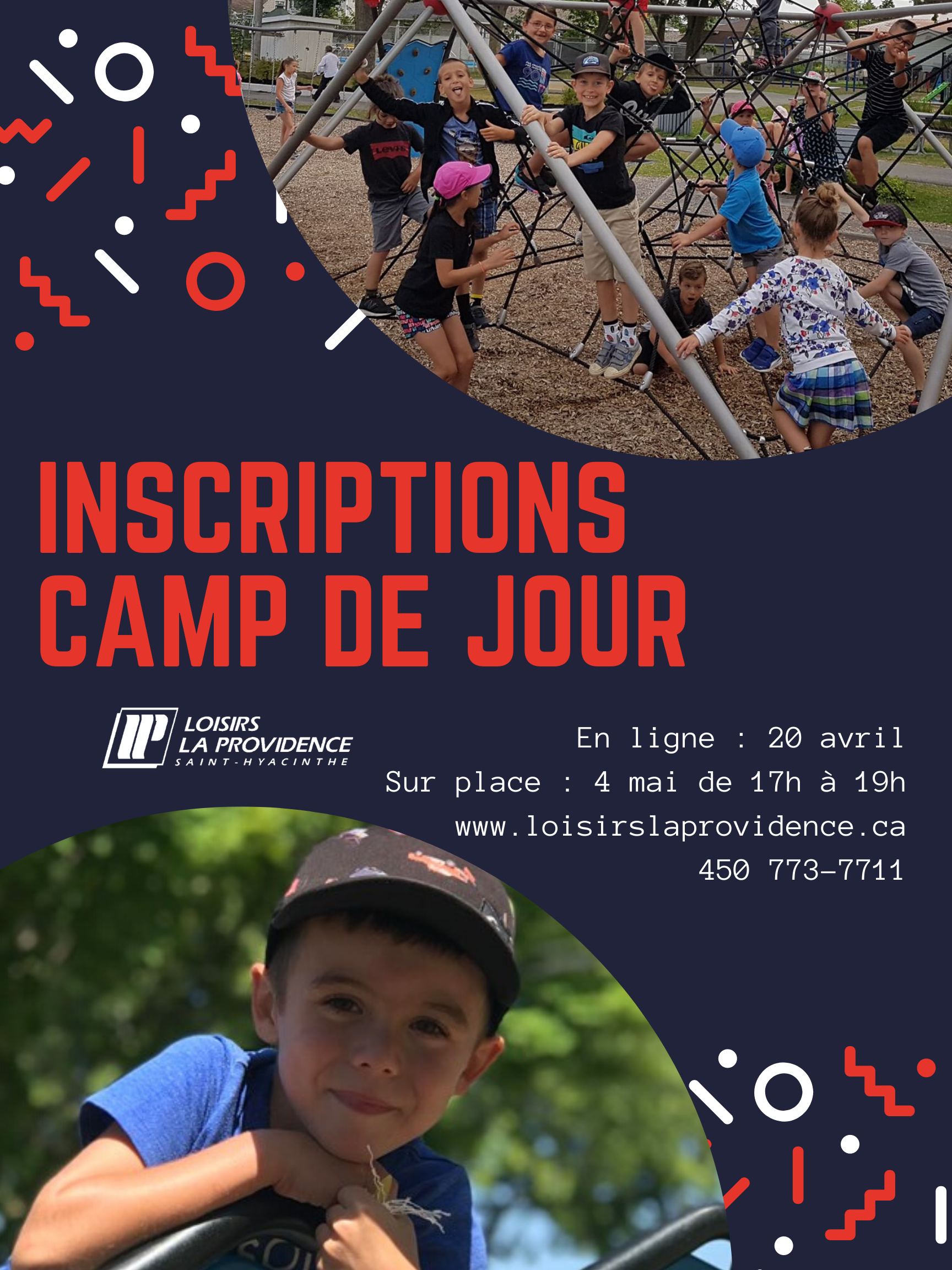 Inscription camp de jour 2020 Inscription camp de jour 2020